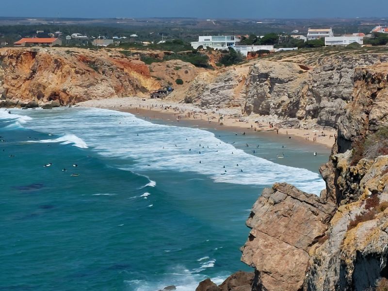 praia do tonel vista dalla fortezza di sagres